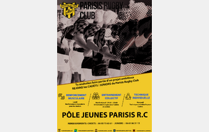 Le Pôle jeunes du Parisis Rugby Club Saison 2024/2025