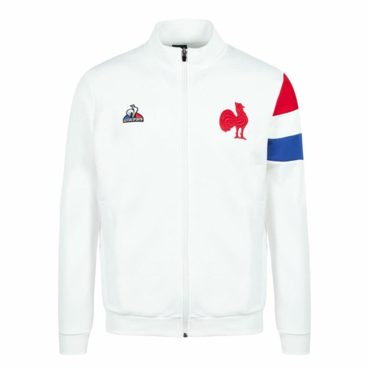 Veste Le Coq Sportif  FFR Présentation FZ sweat Blanc (Enfant)