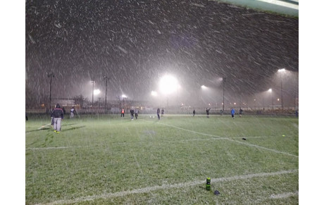 Premier Entrainement sous la neige pour nos joueurs(es) du P.R.C