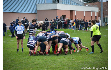 Résultat du match des Juniros du Parisis RC de ce Dimanche 13.01.19