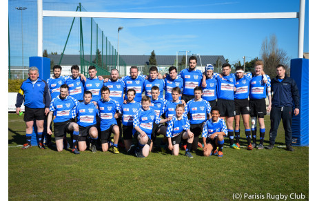 Résultat du match des Seniors du Parisis RC de ce Dimanche 24.02.19