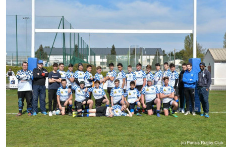 Résultat du match des Cadets Parisis RC du Samedi 13 Avril 2019