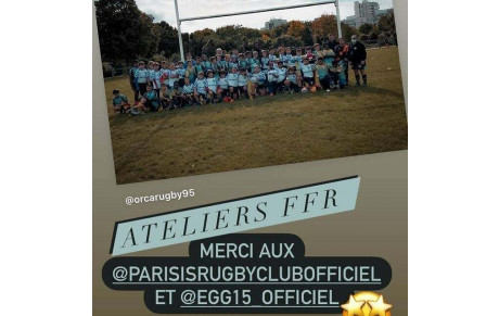 Atelier N°1 à Argenteuil de ce samedi 2 octobre 2021Lutins, Poussins, Benjamins 