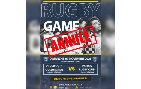 Match de l'équipe Reserve du Parisis RC VS Olympique Columerien