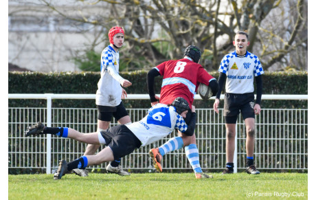 Résultat du match de nos Cadets du Parisis RC Contre Rugby Club Du Pays de Nemours de ce dimanche 06.03.22