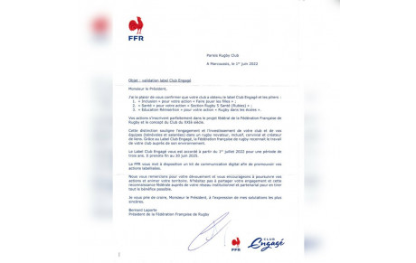 Label Club Engagé Prisis rugby club