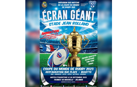 Fan Zone Coupe du Monde de Rugby 2023 à Franconville